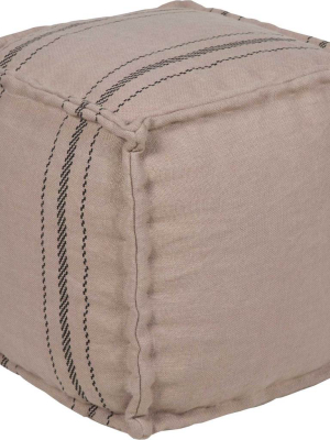 Barrett Pouf Khaki/black