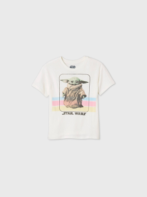 Women's Star Wars Baby Yoda Short Sleeve Graphic T-shirt - Natural