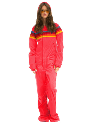 Women's 3 Layer Powder Suit - Neon Flamingo