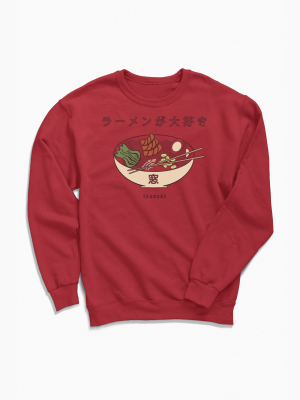 Love Ramen Bowl Of Goodness Crew Neck Sweatshirt