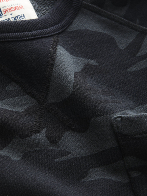 Black Camo Pocket Sweatshirt