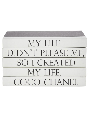 Candelabra Home Books - Quotations Series: Coco Chanel / "created"