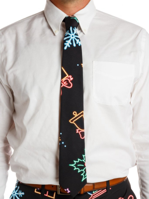 The Naughty Neon Noel | Neon Lights Christmas Tie