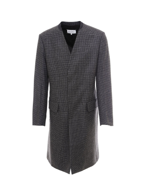 Maison Margiela Houndstooth Patterned Coat