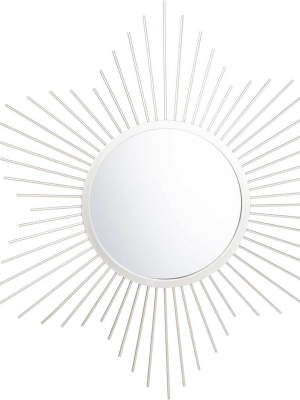 Ritz Sunburst Mirror Silver