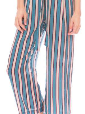 Paloma Pant In Silk Stripe