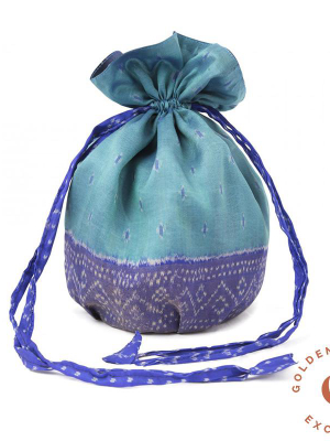 Exclusive Blue Sari Sack