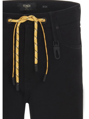 Fendi High Waist Straight Leg Jeans