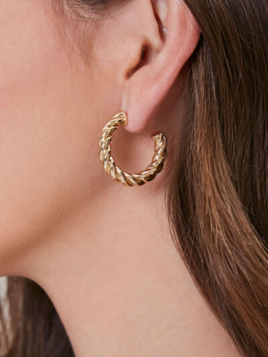 Twisted Hoop Earrings