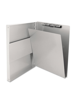 Saunders Snapak Aluminum Side-open Forms Folder 1/2" Clip 8 1/2 X 12 Sheets Silver 10517