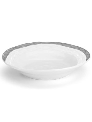 Michael Wainwright Truro Platinum Rimmed Dinner Bowl Plate