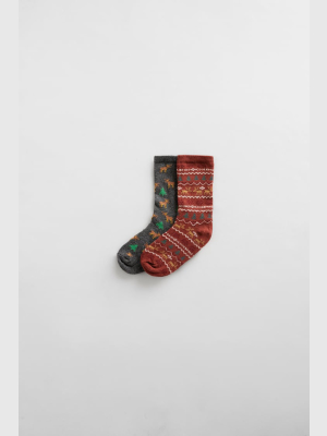 Two-pack Of Reindeer Socks