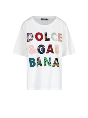 Dolce & Gabbana Embroidered Logo T-shirt