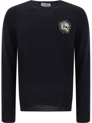 Alexander Mcqueen Skull Crewneck Sweater