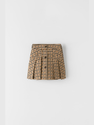 Pleated Skort