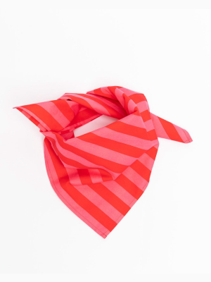 Bandana - Pink/red Stripes