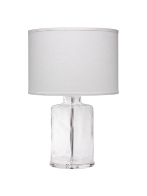 Jamie Young Napa Table Lamp In Clear Hammered Glass