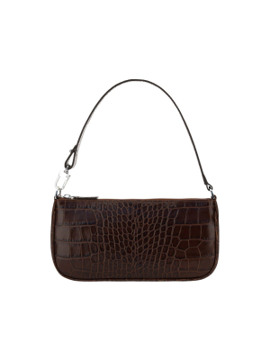 By Far Rachel Embossed Shoulder Bag