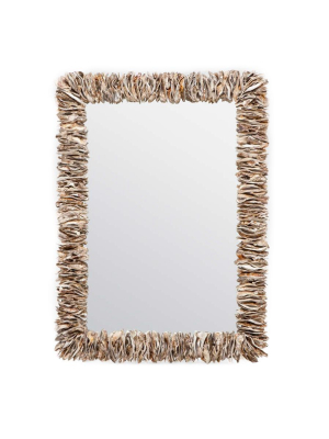 Made Goods Mina Mirror - Oyster Shell