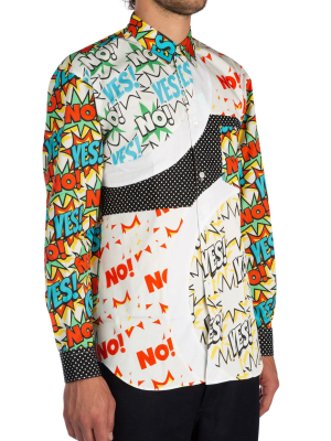 Comme Des Garçons Shirt Comic Graphic Print Shirt