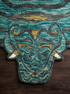 Feroz Rug In Teal By Justina Blakeney For Loloi