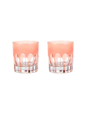 Sir|madam Glass Old Fashion Kitten (light Red)