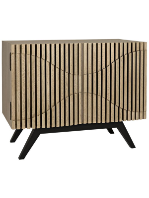 Noir Illusion Single Bleach Walnut Sideboard