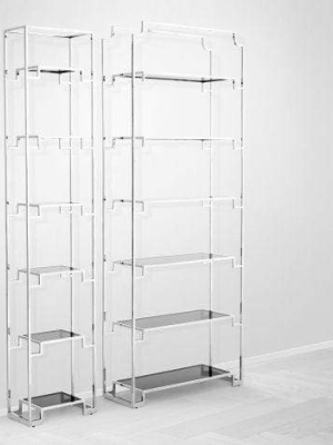 Eichholtz Berndorff Bookcase Small - Silver & Black