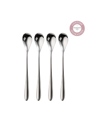 Bourton Bright Long Handled Spoon, Set Of 4