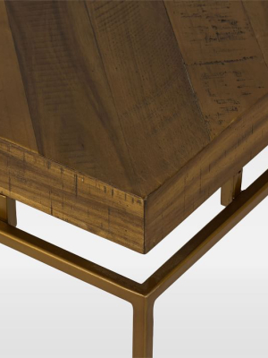 Alexa Reclaimed Wood Bunching Table - Honey