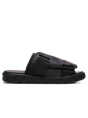 Kappa 222 Banda Mitel 1 Sandals - Black/grey Dk