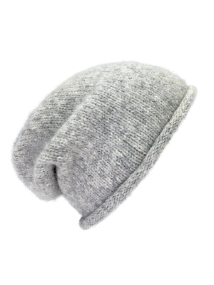 Gray Essential Knit Alpaca Beanie