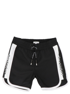 Givenchy Kids Logo Printed Swim Shorts