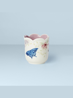 Butterfly Meadow Scalloped Lilac Linen Candle