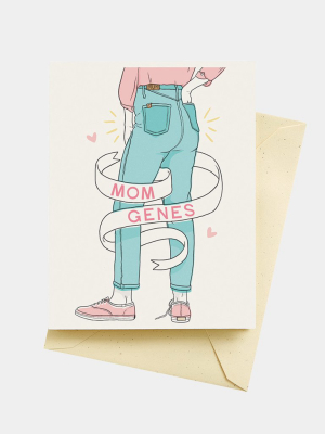 Seltzer Mom Genes Mother's Day Greeting Card