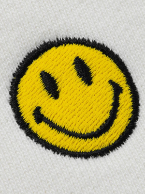 Smiley Embroidered Logo Hoodie