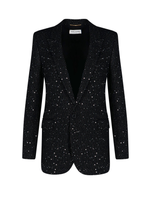 Saint Laurent Single-breasted Long Jacket