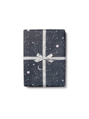 Rc Gift Wrap, Moon & Stars