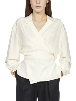 Sportmax Wrap-around Belted Shirt