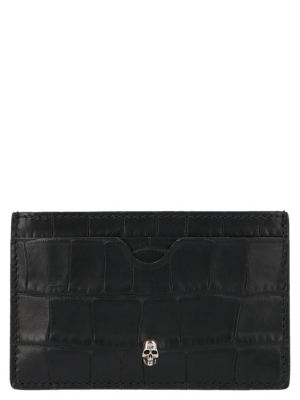 Alexander Mcqueen Skull Embossed Cardholder