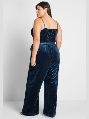 She's So Fancy Velvet Jumpsuit