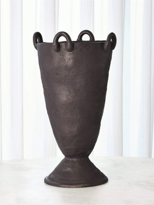 Global Views Louis Vase - Black