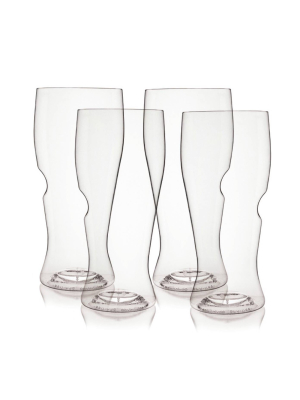 Govino 16oz 4pk Plastic Pilsner Glasses