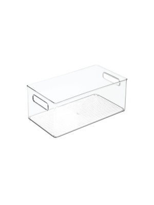 Mdesign Plastic Kitchen Food Storage Organizer Bin - Clear