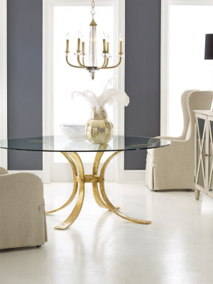 Retro Gilded Dining Table-base Only