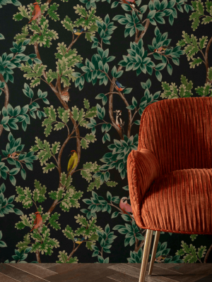 Netherfield Wallpaper In Midnight From The Mansfield Park Collection By Osborne & Little