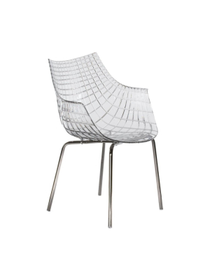 Meridiana Chair With Steel Base