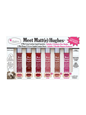 Meet Matte Hughes® Vol. 3 -- Set Of 6 Mini Long-lasting Liquid Lipsticks