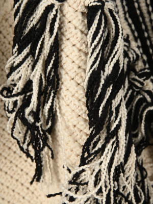 Alanui Belted Fringed Cardigan