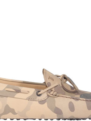 Tod's Gommino Camouflage Print Driving Shoes